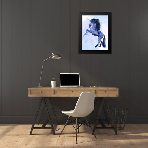 Unicorn Universe  IV Black Modern Wood Framed Art Print by Popp, Grace