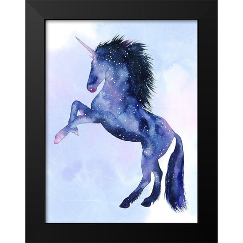 Unicorn Universe  IV Black Modern Wood Framed Art Print by Popp, Grace