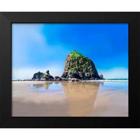 Oregon Coast I Black Modern Wood Framed Art Print by Kalina, Emily