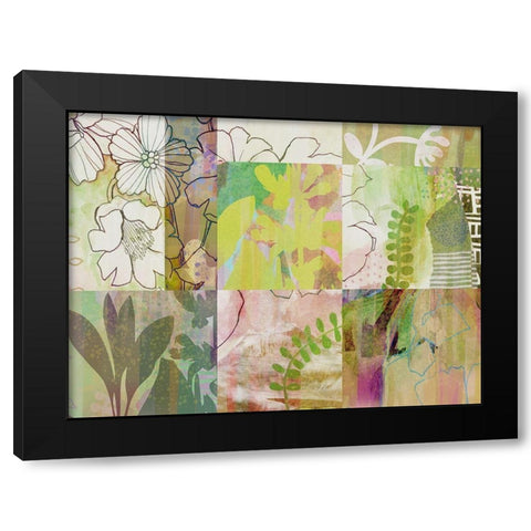 Sage Obscurity I Black Modern Wood Framed Art Print by Naskrent, Delores