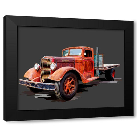 Vintage Truck I Black Modern Wood Framed Art Print by Kalina, Emily