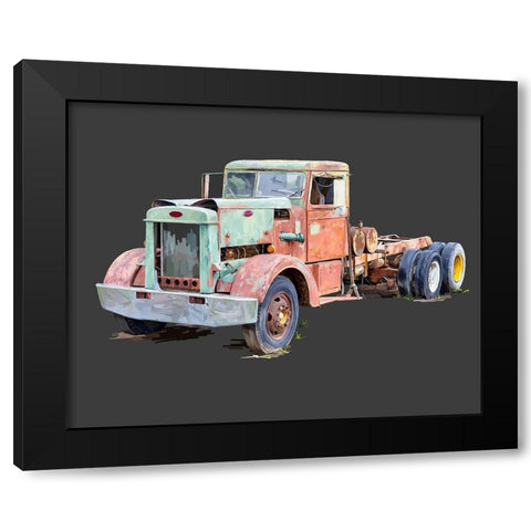 Vintage Truck III Black Modern Wood Framed Art Print by Kalina, Emily