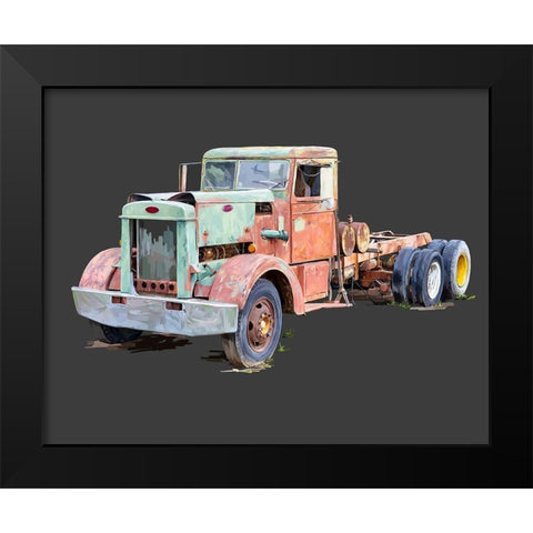 Vintage Truck III Black Modern Wood Framed Art Print by Kalina, Emily