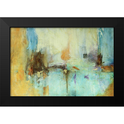EdiciÃ³n SabidurÃ­a Abstrata Black Modern Wood Framed Art Print by Villarreal, Gabriela