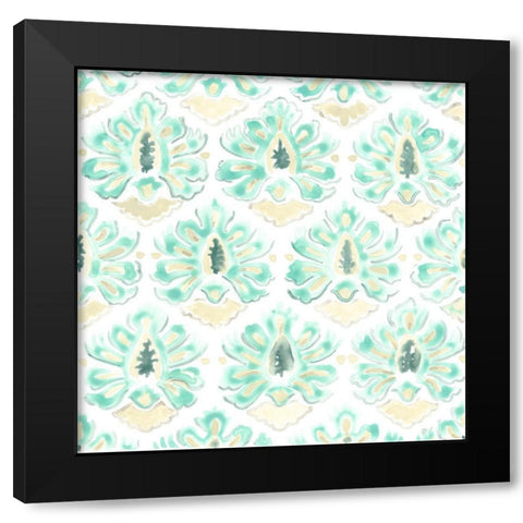 Bohemian Textile VI Black Modern Wood Framed Art Print with Double Matting by Vess, June Erica