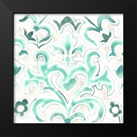 Bohemian Textile VIII Black Modern Wood Framed Art Print by Vess, June Erica