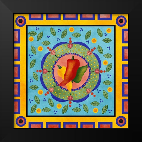 Spanish Peppers I Black Modern Wood Framed Art Print by Reynolds, Jade