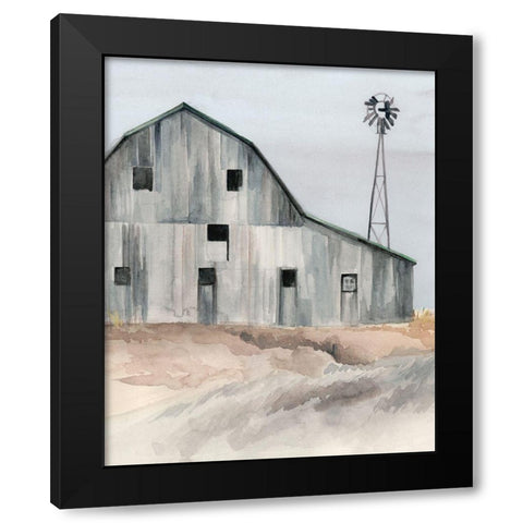 Winter Barn I Black Modern Wood Framed Art Print by Parker, Jennifer Paxton