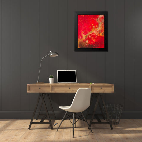 Copper and Red II Black Modern Wood Framed Art Print by Gardner, Jennifer