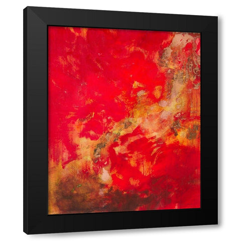 Copper and Red II Black Modern Wood Framed Art Print with Double Matting by Gardner, Jennifer