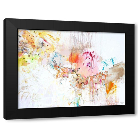White Series II Black Modern Wood Framed Art Print by Gardner, Jennifer