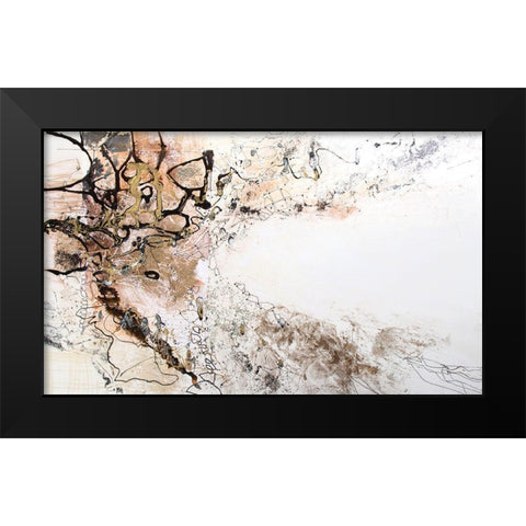 Black and White Series V Black Modern Wood Framed Art Print by Gardner, Jennifer