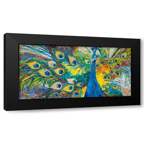 Percy Peacock I Black Modern Wood Framed Art Print by St. Hilaire, Elizabeth
