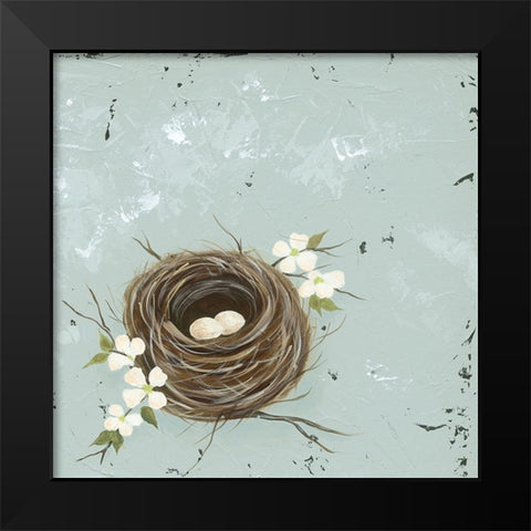 Flower Nest II Black Modern Wood Framed Art Print by Reynolds, Jade