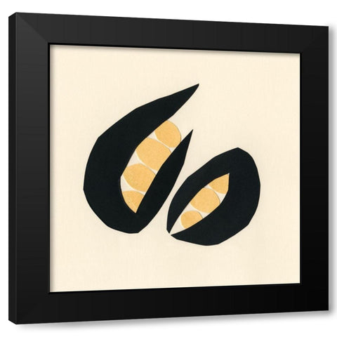 Mod Pod III Black Modern Wood Framed Art Print with Double Matting by Stramel, Renee W.