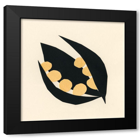 Mod Pod IV Black Modern Wood Framed Art Print with Double Matting by Stramel, Renee W.