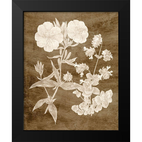 Botanical in Taupe II Black Modern Wood Framed Art Print by Vision Studio