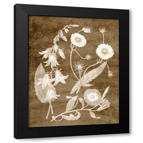 Botanical in Taupe III Black Modern Wood Framed Art Print by Vision Studio