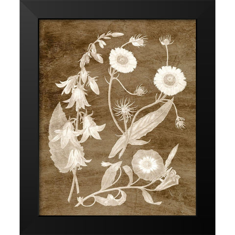 Botanical in Taupe III Black Modern Wood Framed Art Print by Vision Studio