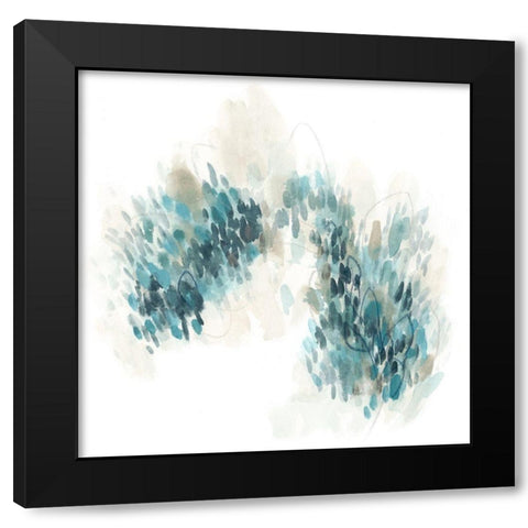 Pixel Vista I Black Modern Wood Framed Art Print by Vess, June Erica