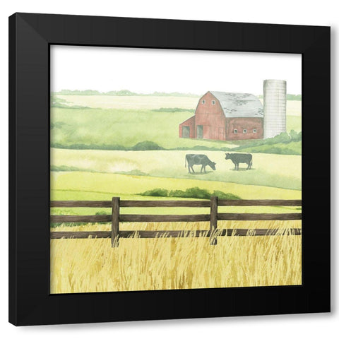 Sunlit Graze II Black Modern Wood Framed Art Print by Popp, Grace