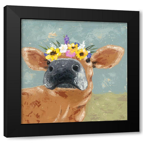 Farm Fun II Black Modern Wood Framed Art Print by Reynolds, Jade