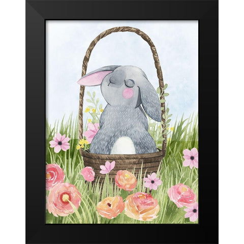 Somebunny Love II Black Modern Wood Framed Art Print by Popp, Grace