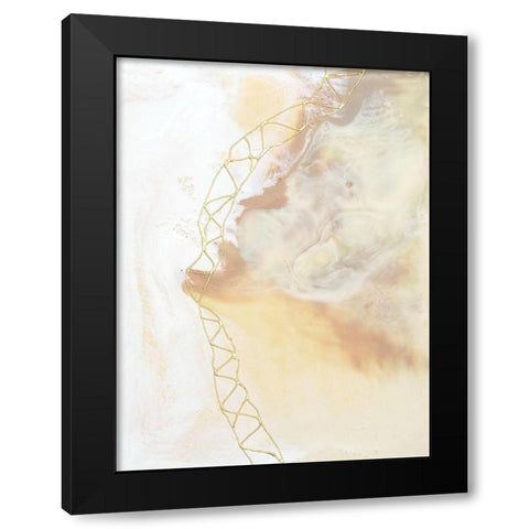 Blush Matrix I Black Modern Wood Framed Art Print by Goldberger, Jennifer