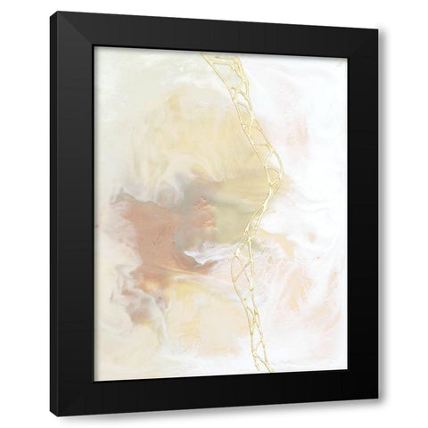 Blush Matrix II Black Modern Wood Framed Art Print with Double Matting by Goldberger, Jennifer