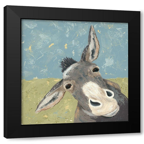 Farm Life-Mule Black Modern Wood Framed Art Print by Reynolds, Jade