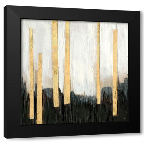 Gilt Treeline I Black Modern Wood Framed Art Print by Goldberger, Jennifer