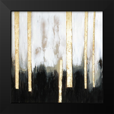 Gilt Treeline II Black Modern Wood Framed Art Print by Goldberger, Jennifer