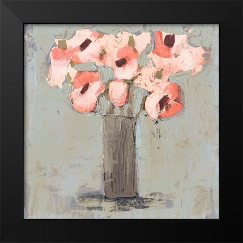 Pale Rustic Bouquet I Black Modern Wood Framed Art Print by Borges, Victoria