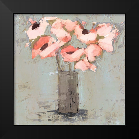 Pale Rustic Bouquet II Black Modern Wood Framed Art Print by Borges, Victoria