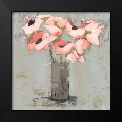 Pale Rustic Bouquet II Black Modern Wood Framed Art Print by Borges, Victoria