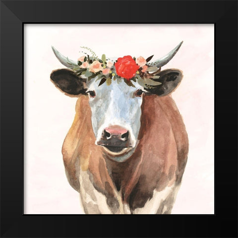 Spring on the Farm I Black Modern Wood Framed Art Print by Borges, Victoria