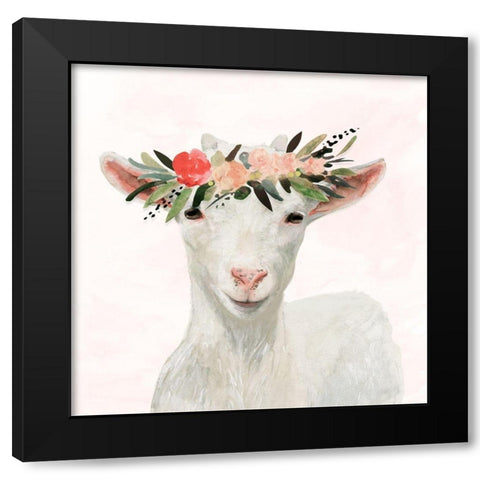 Spring on the Farm III Black Modern Wood Framed Art Print by Borges, Victoria