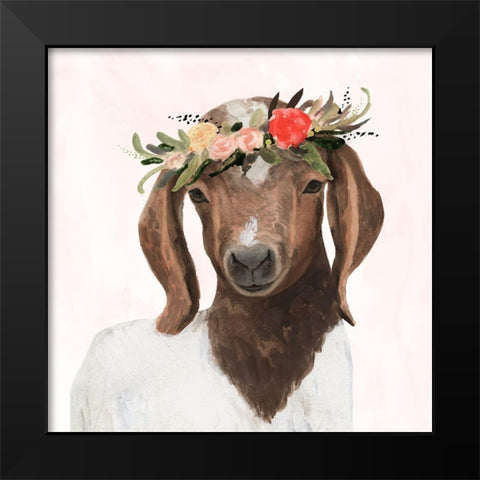 Spring on the Farm IV Black Modern Wood Framed Art Print by Borges, Victoria