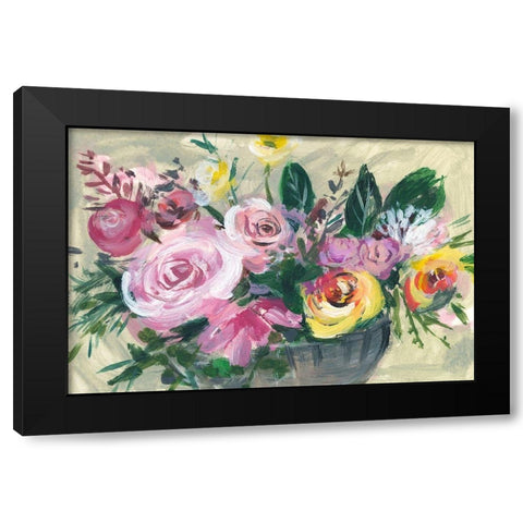 Fleur de Matin I Black Modern Wood Framed Art Print by Wang, Melissa