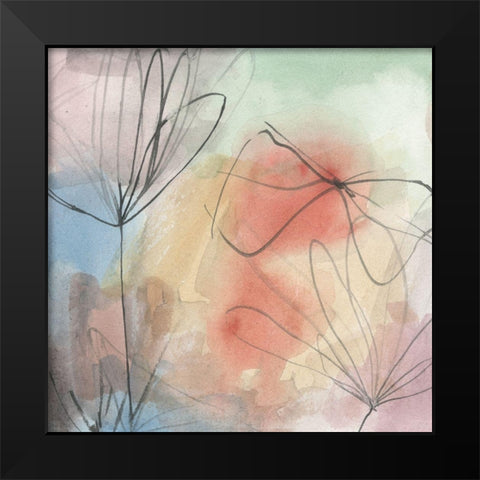 Pond Impression I Black Modern Wood Framed Art Print by Wang, Melissa