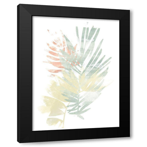 Pastel Tropics I Black Modern Wood Framed Art Print by Vess, June Erica