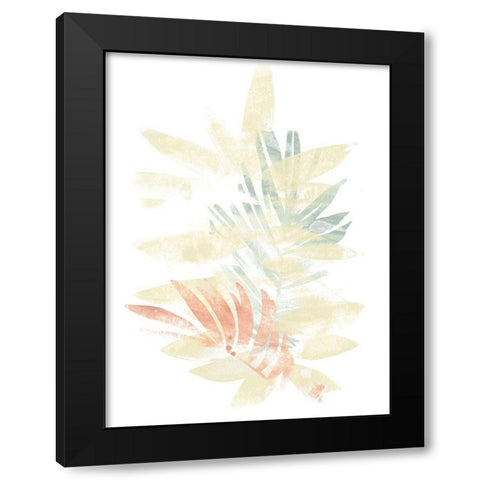 Pastel Tropics II Black Modern Wood Framed Art Print by Vess, June Erica
