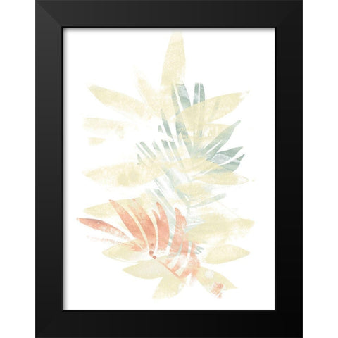 Pastel Tropics II Black Modern Wood Framed Art Print by Vess, June Erica