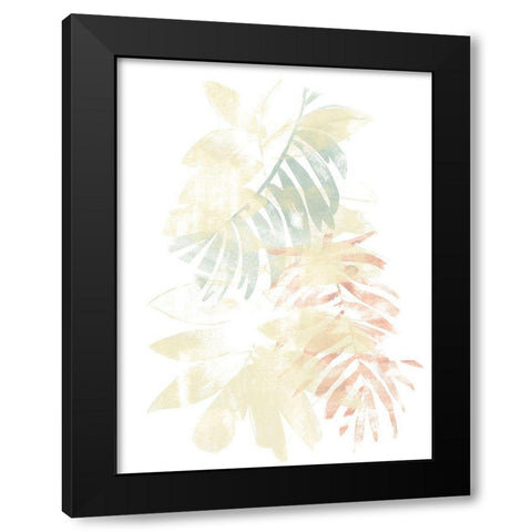 Pastel Tropics III Black Modern Wood Framed Art Print with Double Matting by Vess, June Erica