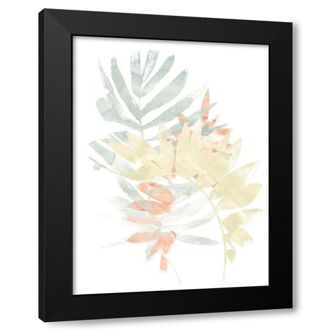 Pastel Tropics IV Black Modern Wood Framed Art Print with Double Matting by Vess, June Erica