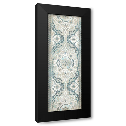 Vintage Persian Panel I Black Modern Wood Framed Art Print by Vess, June Erica