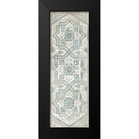 Vintage Persian Panel III Black Modern Wood Framed Art Print by Vess, June Erica