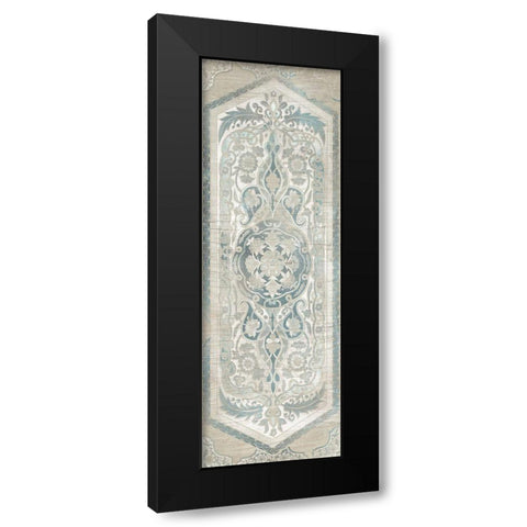 Vintage Persian Panel IV Black Modern Wood Framed Art Print with Double Matting by Vess, June Erica