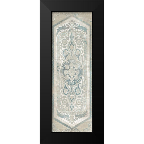 Vintage Persian Panel IV Black Modern Wood Framed Art Print by Vess, June Erica