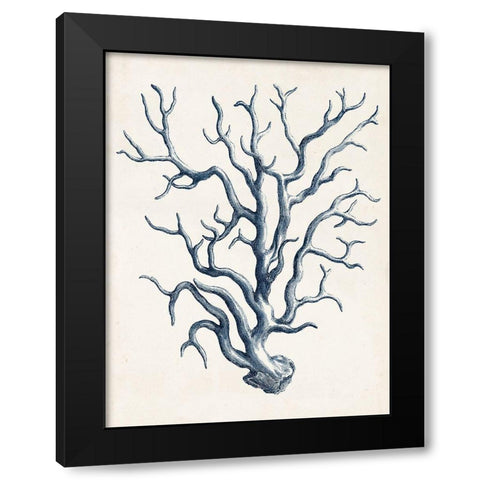 Coastal Collection in Indigo IV Black Modern Wood Framed Art Print by Vision Studio